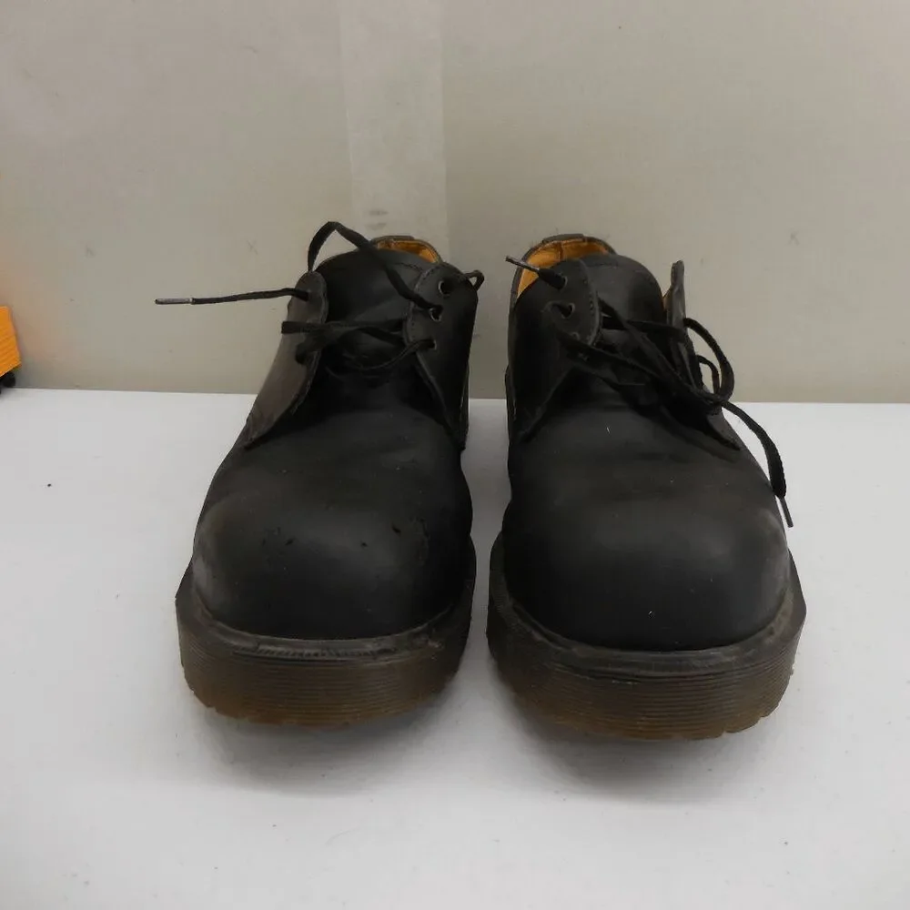 Vintage Dr. Martens Mens Black Original Made In England Oxford Shoes Size 8 90s - Picture 2 of 13